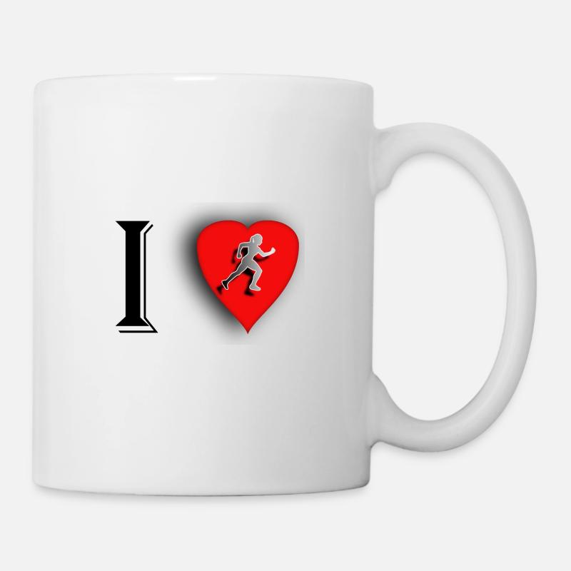 I love running running - Mug - white