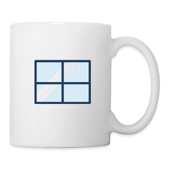 Fenster Haus Wohnung - Tasse - Weiß - Rechts