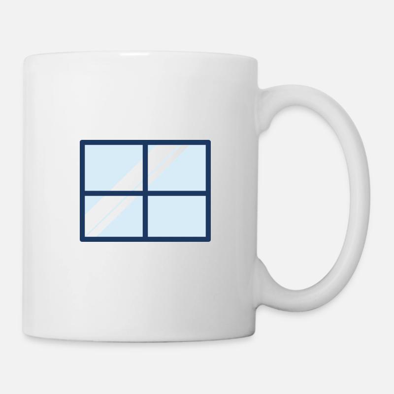 Fenster Haus Wohnung - Tasse - Weiß