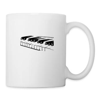 Pianist Piano Geschenk Musikinstrument - Tasse - Weiß - Rechts
