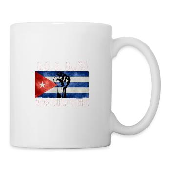 Viva Cuba Libre SOS Cuba - Mug - white - Right