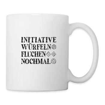 Rollenspiel D20 Würfel Spielleiter - Tasse - Weiß - Rechts