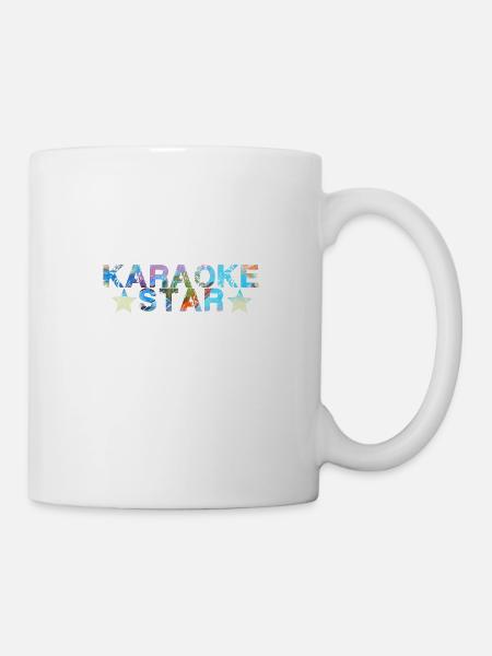 Karaoké Star,Karaoké,Star,Star,Star,Coloré - Mug blanc - blanc