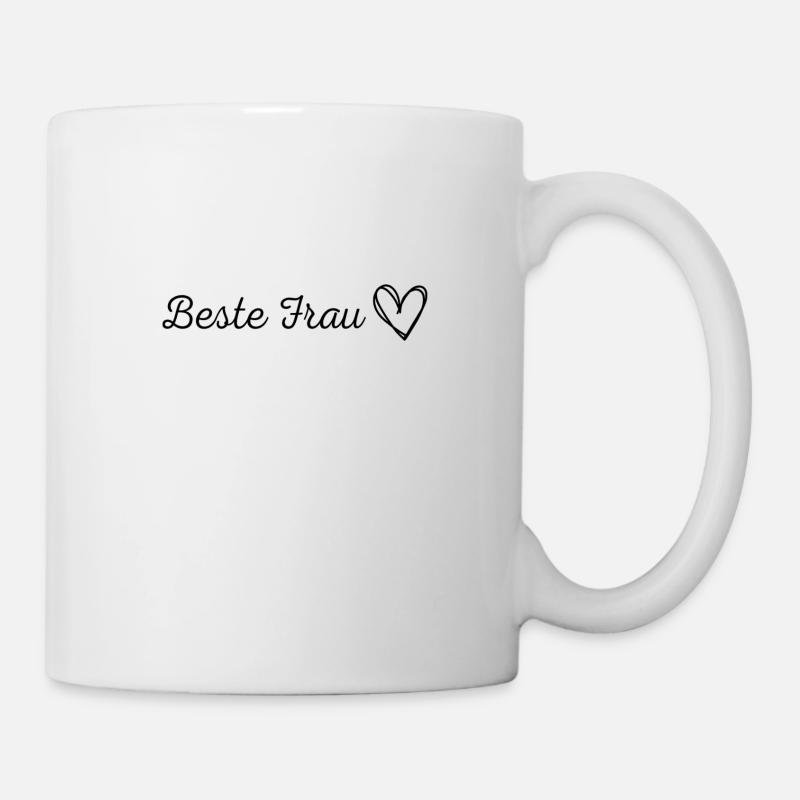 Beste Frau Design - Tasse - Weiß