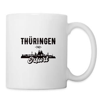 Erfurt Thüringer Thüringen Geschenk - Tasse - Weiß - Rechts