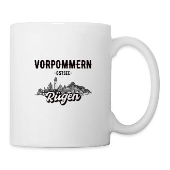 Rügen Vorpommern Geschenk - Tasse - Weiß - Rechts