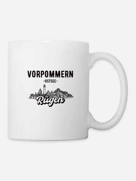 Rügen Vorpommern Geschenk - Tasse - Weiß
