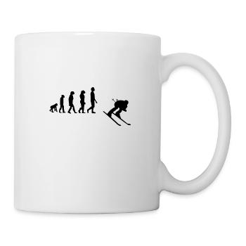 Ski-Evolution - Tasse - Weiß - Rechts