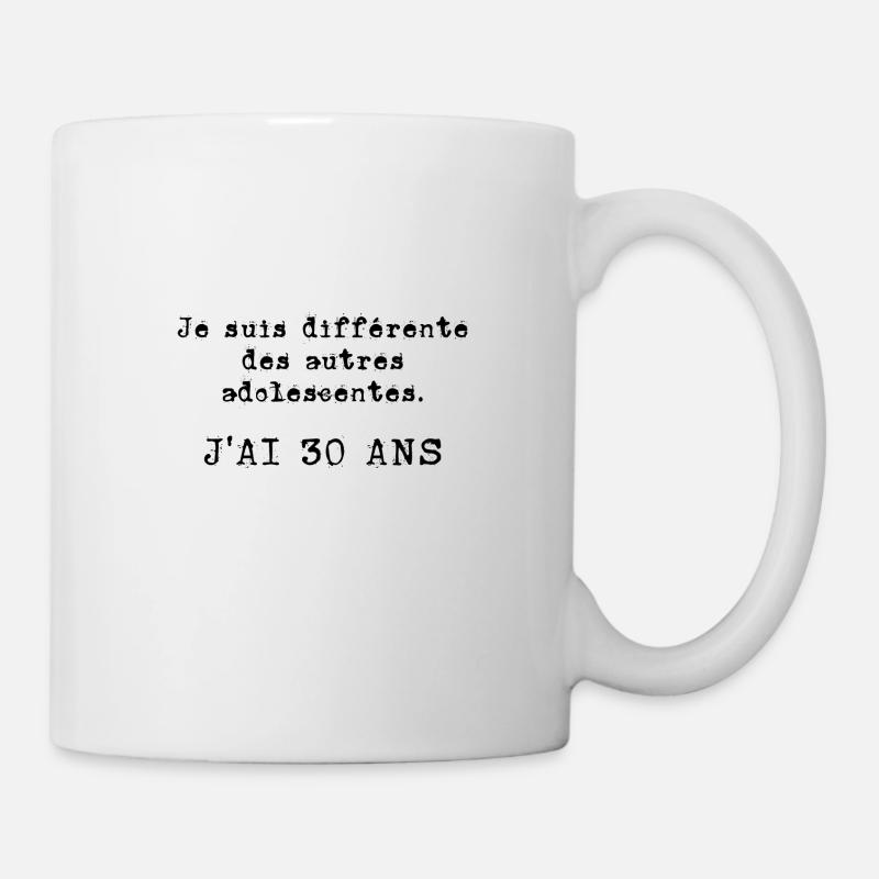 j'ai 30 ans - Mug blanc - blanc