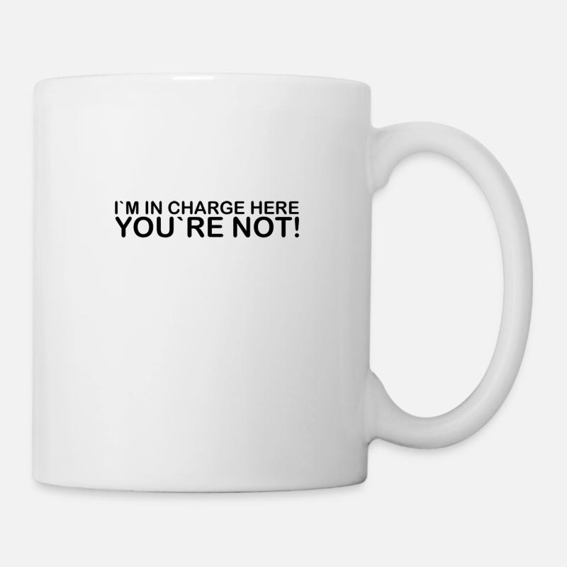 im en charge ici - Mug blanc - blanc