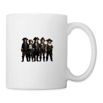 Children playing pirates and buccaneers - Mug - white - Right