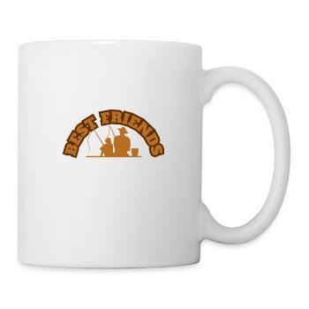 Best Friends Father With Son Fishing Brown - Mug - white - Right