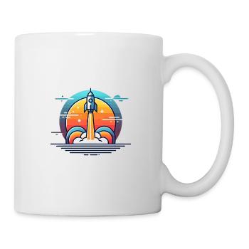 rocket of motivation - Tasse - Weiß - Rechts