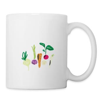 Back to the Roots Variation of Vegetables Vegetarian - Mug - white - Right