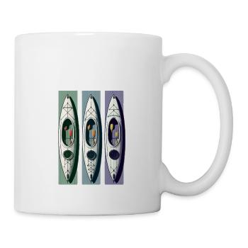 Kayak Canoë Pédalo sur l’eau Sports - Mug blanc - blanc - Droite