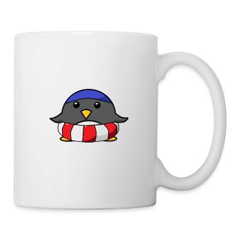 Pinguin Schwimmen Schwimmer Schwimmsport - Tasse - Weiß - Rechts