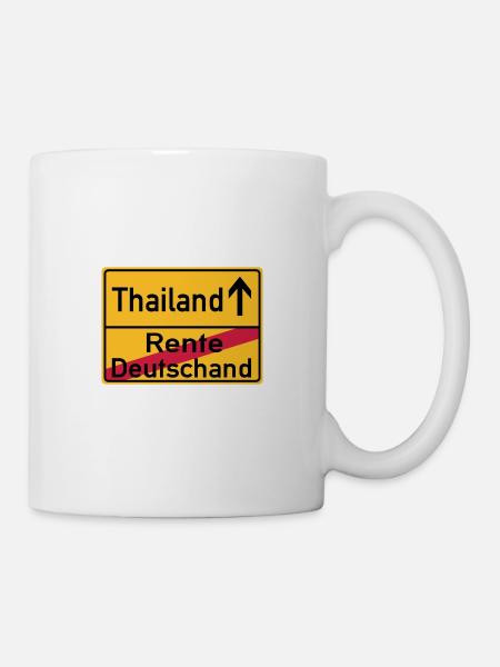 Thailand Rente Deutschland - Tasse - Weiß
