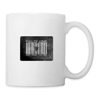 full of love (just hard to see) - Mug - white - Right