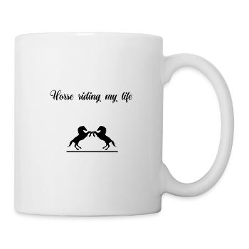 Horse riding - Mug blanc - blanc - Droite