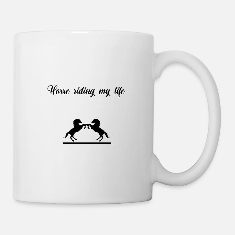 Horse riding - Mug blanc - blanc