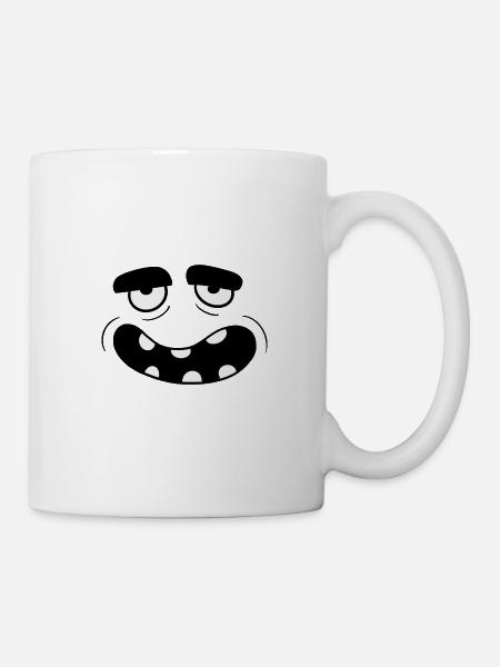 Visage pané - Mug blanc - blanc