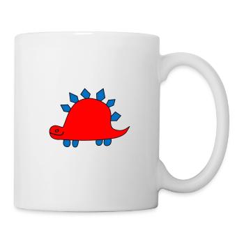 Dinosaurier - Motivfarben anpassbar - Tasse - Weiß - Rechts