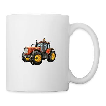 Tractor Farmer Icon - Mug - white - Right