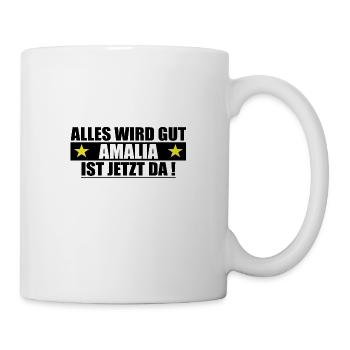 Amalia Name Vorname Geburtstag - Tasse - Weiß - Rechts