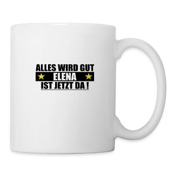 Elena Last Name First Name Birthday - Mug - white - Right