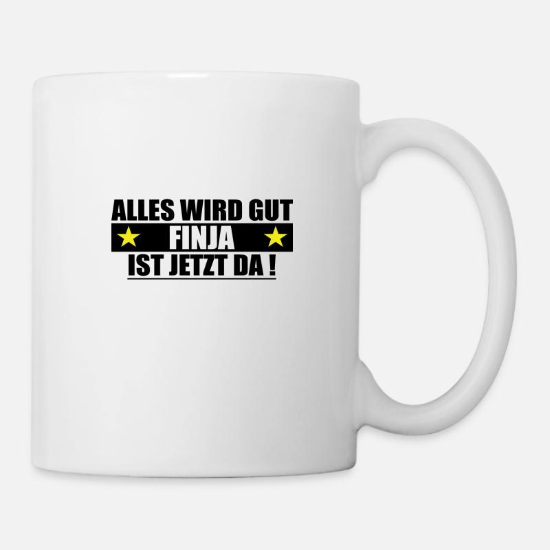 Finja Last Name First Name Birthday - Mug - white