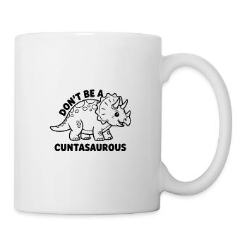 Colorful Dinosaur with Positive Thoughts - Mug - white - Right