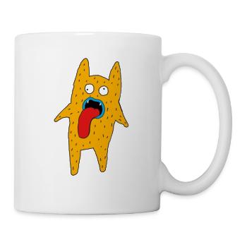 Yellow Doodle - Tasse - Weiß - Rechts