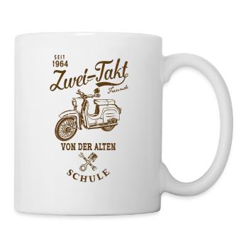 Simson Schwalbe KR51 - von der alten Schule - Tasse - Weiß - Rechts