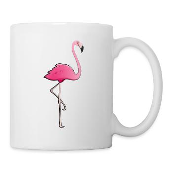 Flamingo - Tasse - Weiß - Rechts