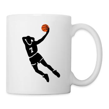 Basketball slam dunk - Tasse - Weiß - Rechts
