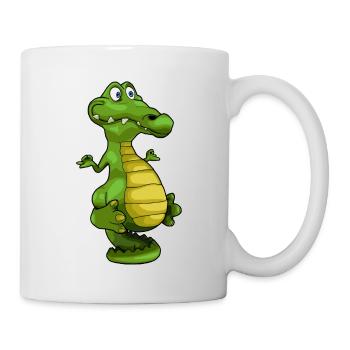 Idée cadeau yoga crocodile - Mug blanc - blanc - Droite