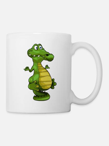 Idée cadeau yoga crocodile - Mug blanc - blanc