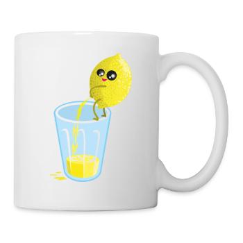 Lemon pees lemonade - Mug - white - Right
