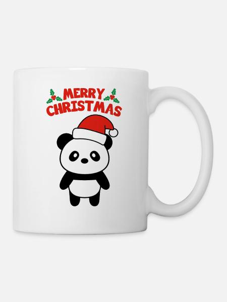 Joyeux Noël Panda - Mug blanc - blanc