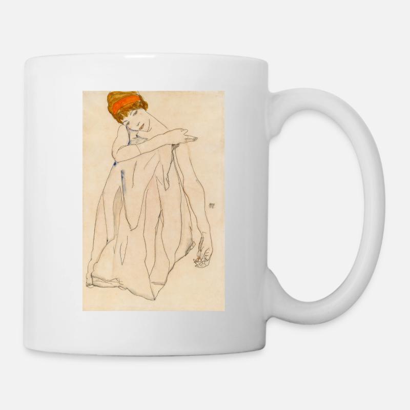 Egon Schiele - La danseuse.1913 - Mug blanc - blanc