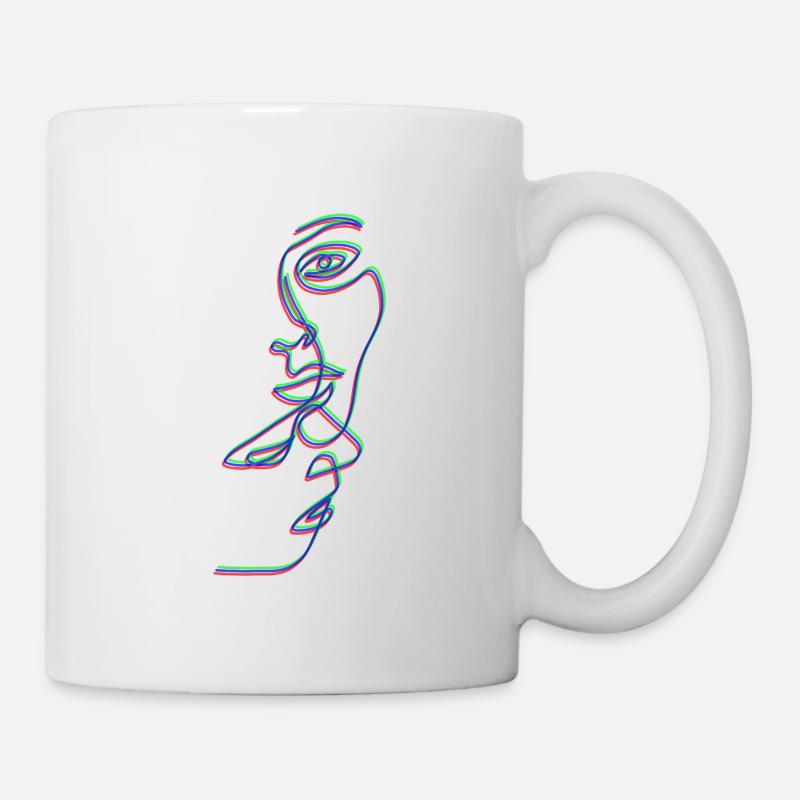 Faces - Tasse - Weiß