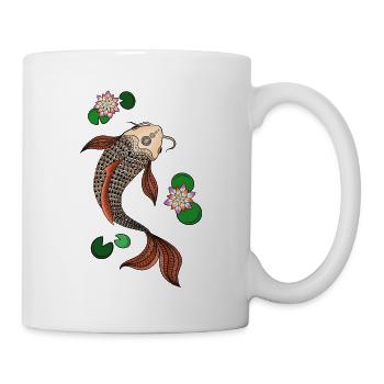 Mandala Koi color - Mug - white - Right