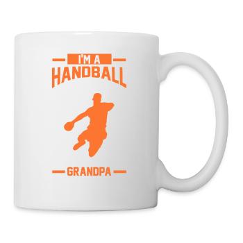 Handball Großvater Vatertag Geschenk - Tasse - Weiß - Rechts