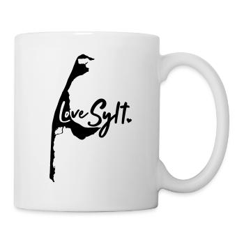 Love Sylt - North Sea Germany Island Silhouette - Mug - white - Right