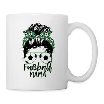 Fussball Fußball Mama stolz Nachwuchs Fußballer - Tasse - Weiß - Rechts