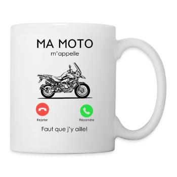 Moto GP Appelle - Mug blanc - blanc - Droite