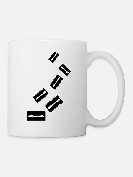 Rasierklinge Icon Symbol - Tasse - Weiß