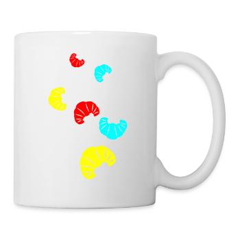 Croissant Symbol - Tasse - Weiß - Rechts