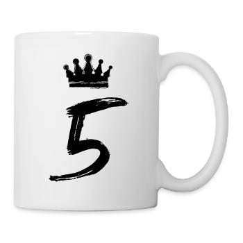 5 Number Crown - Mug - white - Right