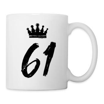 61 Couronne numérique - Mug blanc - blanc - Droite